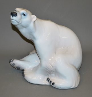 0878-Porzellanplastik Eisbär, Niels Nielsen für Royal Copenhagen, um 2000