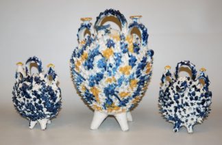 0901-Drei "Botijo Erizo" ("Igelkrüge") aus Andújar, Spanien um 1870