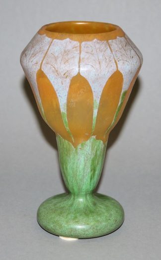 0910-Seltene Cameo-Glasvase "Pierrot" von Charles Schneider, Epinay-sur-Seine um 1918-21