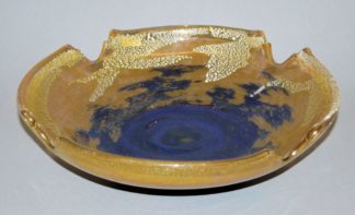 0911-Weite Fußschale des Jugendstils von Muller Frères, Lunéville um 1925