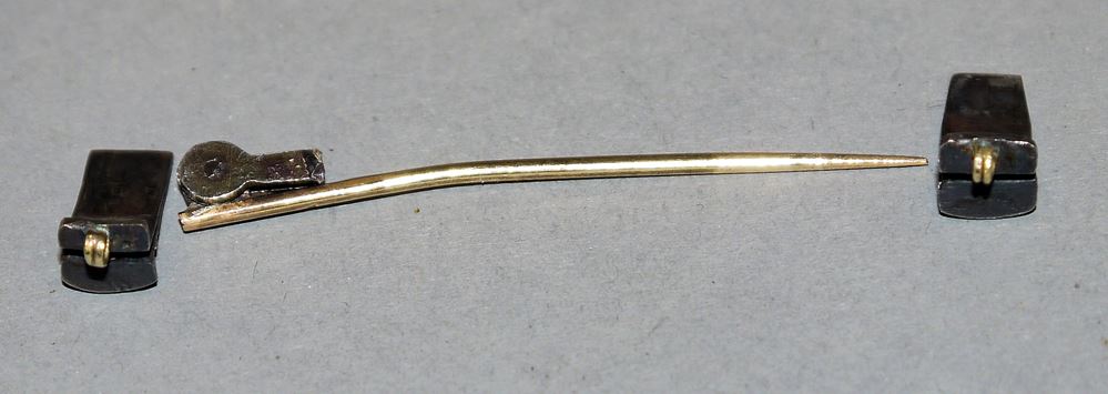 0936-Große Brosche/Anhänger mit Diamantrosen und Smaragden, Gold, Petersburg, Russland, 19. Jh. – Bild 2