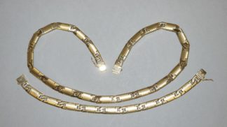 0959-Collier mit Armband, Gold