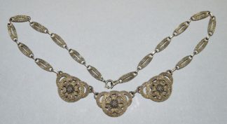 0987-Collier Theodor Fahrner, Pforzheim, Silber, vergoldet, um 1930