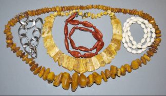 0991-Slg. Bernsteinschmuck, Silber u.a.