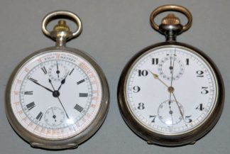 1016-Zwei Taschenuhren-Chronographen um 1930