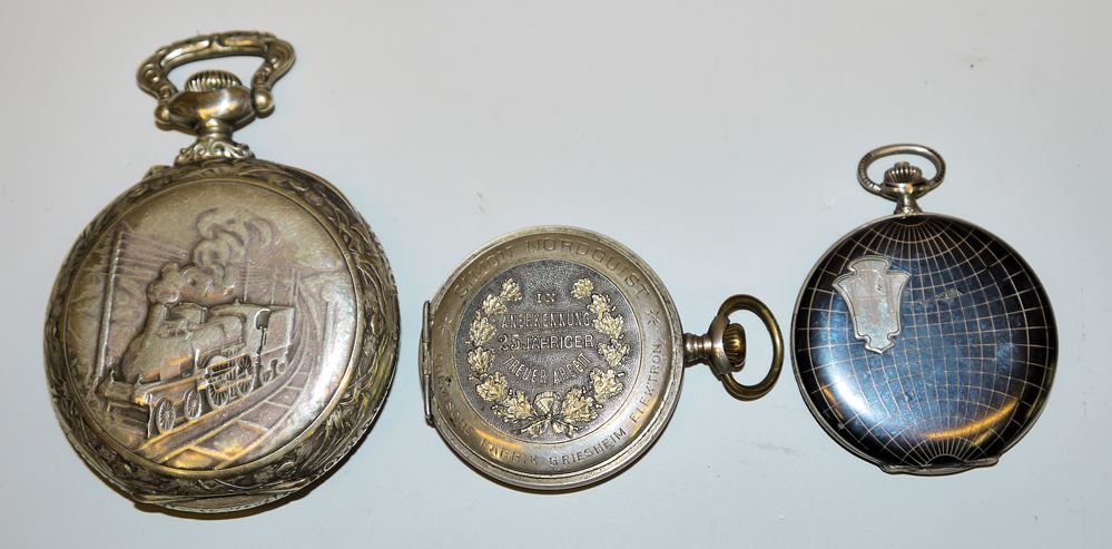 1021-15 ausgefallene und seltene Taschenuhren aus gepflegter Sammlung, 1920er bis 1940er Jahre – Bild 2