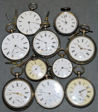 1024-10 Schlüsseluhren, 19. Jh./ um 1900 aus gepflegter Sammlung