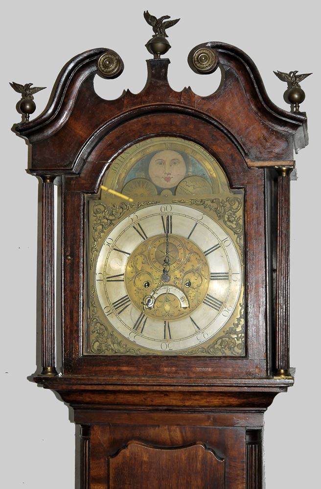 1025-Standuhr von John Day aus Wakefield, England, Ende 18. Jh., für Bastler und Kenner – Bild 2