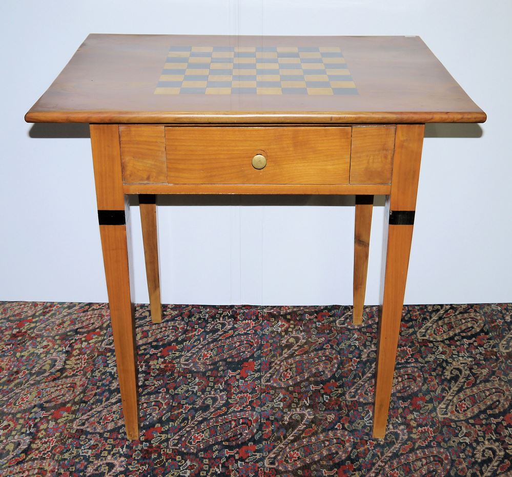 1032-Biedermeier-Schachtisch, 2. Zeit um 1900/20 – Bild 2