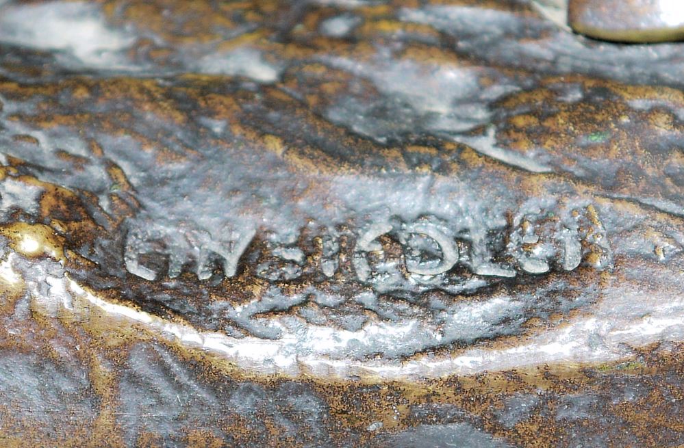 1075-Stier als Schreibtisch-Garnitur, repräsentative Bronzeplastik um 1900 – Bild 3