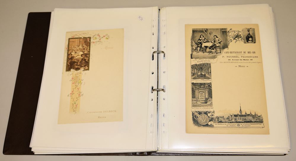 1082-Sammlung aus 74 Menükarten und Einladungen um 1900 – Bild 2