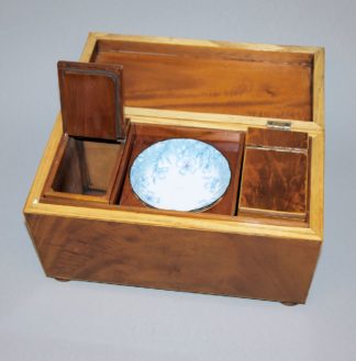 1089-Tea Caddy, englische Teetruhe, wohl 1. H. 20. Jh.