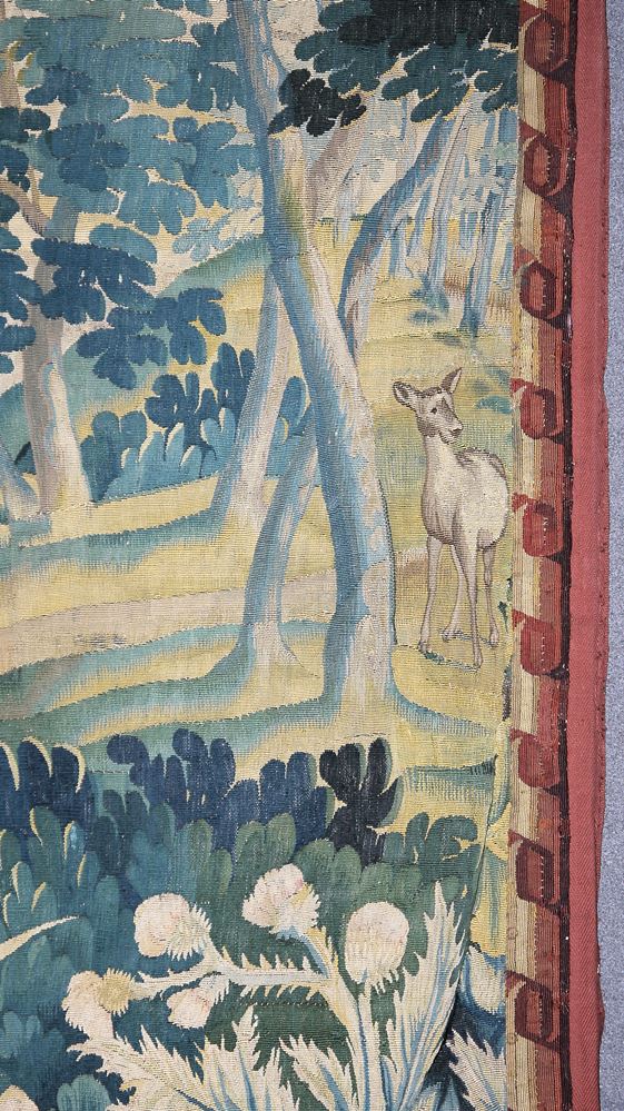 1095-Tapisserie mit bukolischer Tierszene, wohl Aubusson, Frankreich 18. Jh. – Bild 4