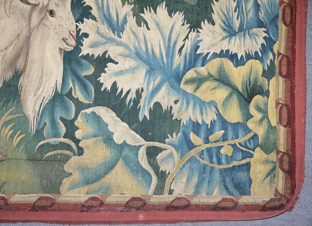 1095-Tapisserie mit bukolischer Tierszene, wohl Aubusson, Frankreich 18. Jh. – Bild 5