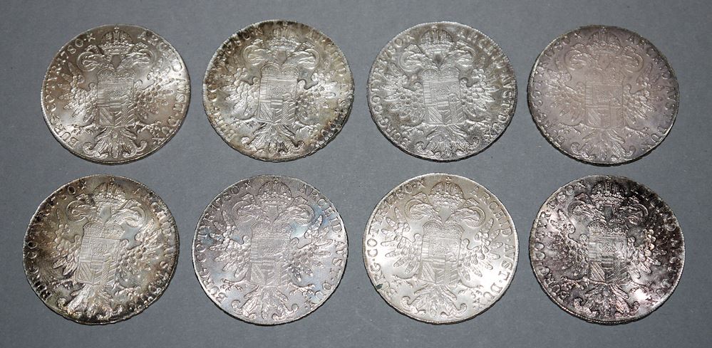 1101-8 Theresien-Taler, Silber, Nachprägungen nach 1780 – Bild 2