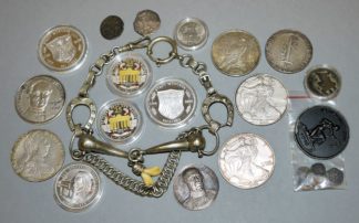 1103-Slg. Münzen und Medaillen, Bronze/ Silber, römisch bis Neuzeit & Charivari