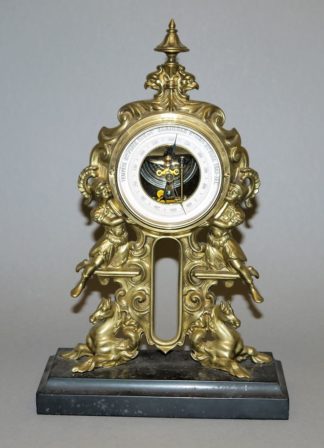 1122-Barockes Tischbarometer von Hermann Fischer und Ferdinand Killmer, Historismus um 1880/1900