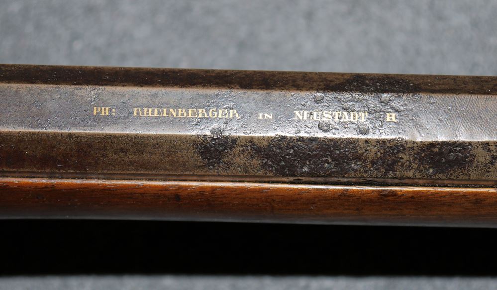 1126-Scheibenbüchse von Ph. Rheinberger, Neustadt, H(aardt) um 1870/80 – Bild 3