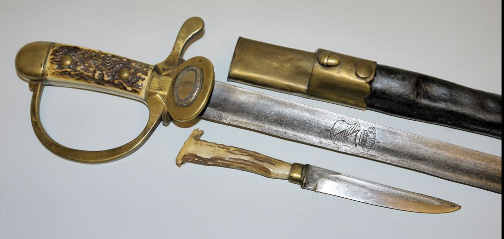 1132-Hirschfänger, Baden, um 1900 – Bild 2