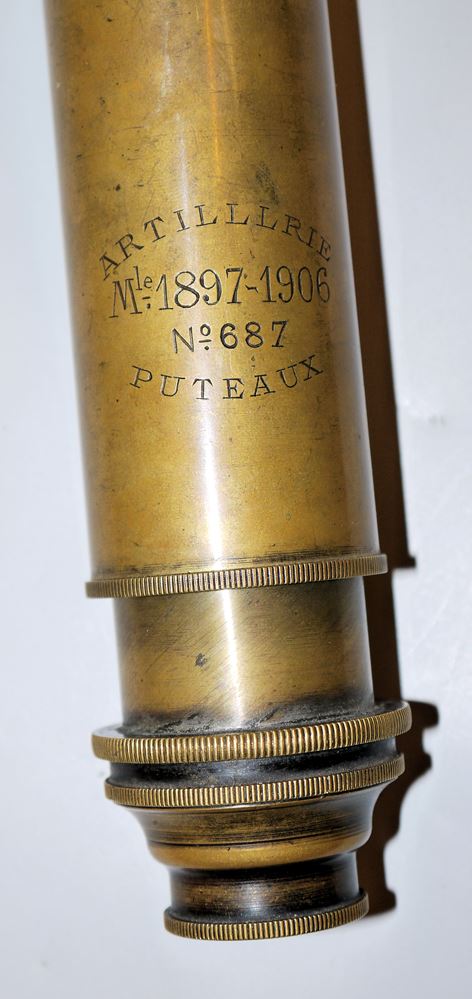 1144-Französisches Artillerie-Fernrohr Mod. 1897-1906, Atelier de Puteaux – Bild 2