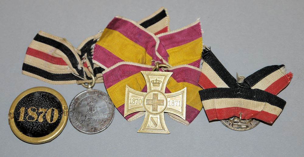 1145-Vierteiliger Ordensnachlass Baden und Preußen einer Krankenschwester 1870/71 – Bild 2