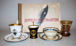 1149-Sammlung patriotische Memorabilia zu Zeppelin und WK1