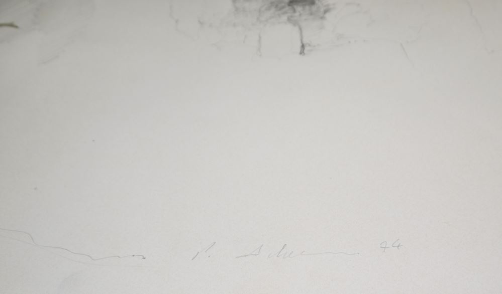 0001-Peter Ackermann, Heidelberger Schloss und Ruine, 2 Bleistiftzeichnungen der 1970er Jahre – Bild 2
