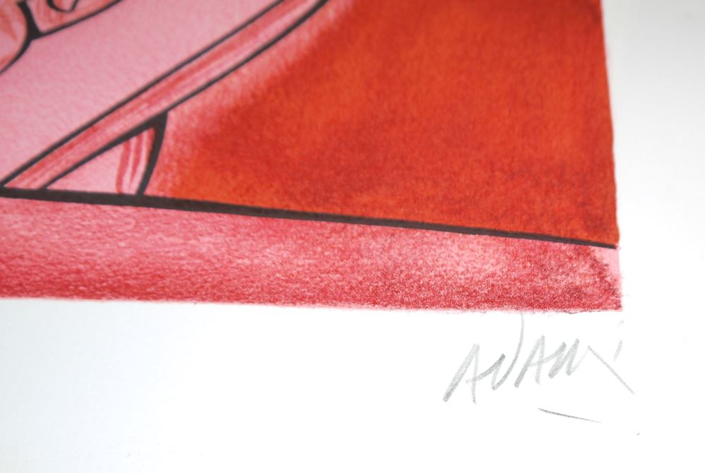 0005-Valerio Adami, Abstrakte Kompositionen, 3 signierte Farblithographien – Bild 2