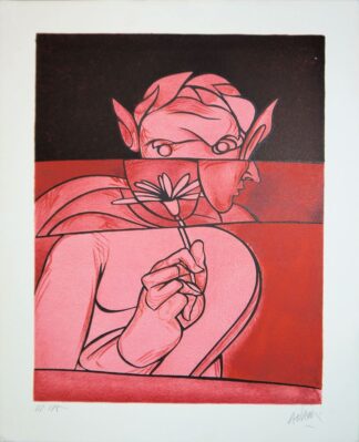 0005-Valerio Adami, Abstrakte Kompositionen, 3 signierte Farblithographien
