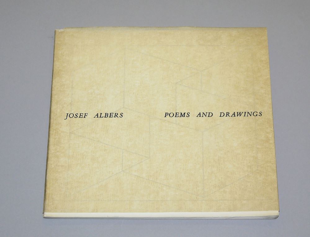 0009-Josef Albers, „Poems and Drawings“, limitierte Erstausgabe von 1958 mit Widmung & Signatur von Josef Albers, Rarität