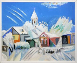 0015-Valery Apinian (Валерик Апинян), "Abend" ("Вечер"), Ölgemälde, gerahmt