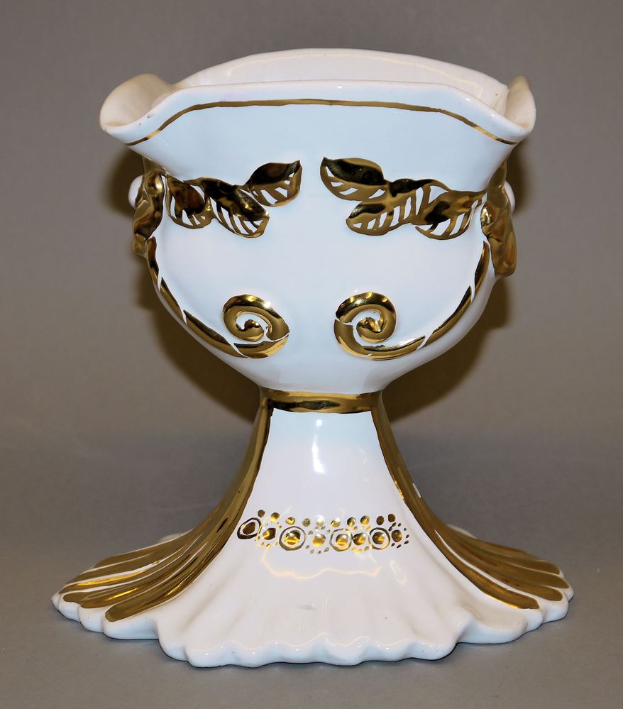 0020-Bele Bachem, Damenbüste, Keramik-Vase mit Goldzier - Image 2