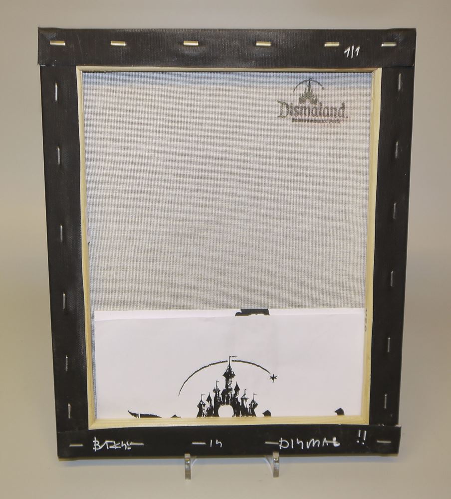0025-Banksy, Dismal Canvas, Brush Rat, Dismaland, Pochoir von 2015 - Image 2