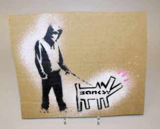 0027-Banksy, Choose Your Weapon, Dismaland, Pochoir von 2015