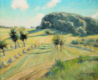 0029-Ferdinand Barth, Sommerliche Landschaft, signiertes Ölgemälde, gerahmt