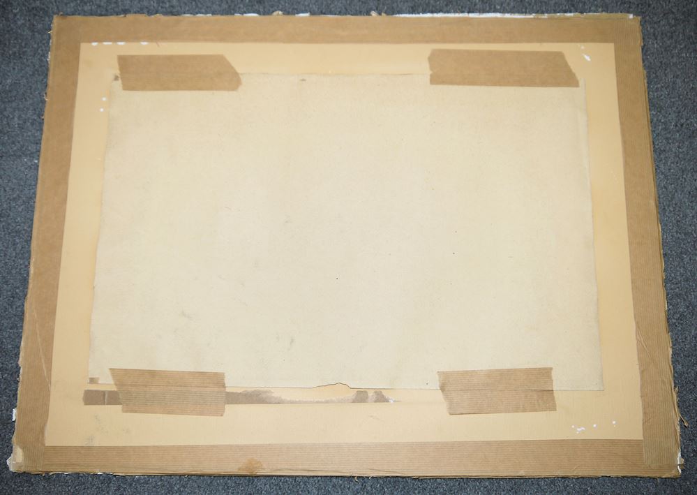 0035-Willi Baumeister, Abstrakte archaische Figuren, große Zeichnung von 1948 – Bild 3