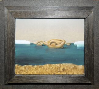 0036-Moritz Baumgartl, "Ohrinsel", Ölgemälde von 1973, gerahmt