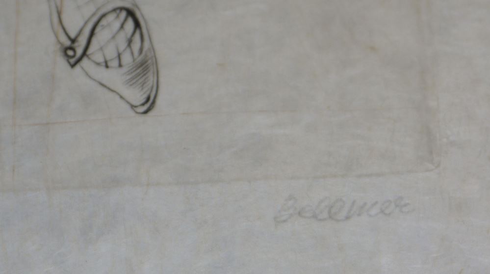 0040-Hans Bellmer, "Les Infortunes de la Vertu", Farbradierung von 1968 & Mac Zimmermann, "Im Schatten der Großen Ruinen", signierte Lithographie von 1949 sowie o.T., signierte Lithographie, 3 Arbeiten – Bild 3