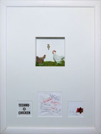 0048-Lutz Beyering, fünf "3 D-Ziton"- gerahmte und verglaste, sign. Objektkästen