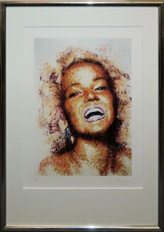 0060-Chris Britz, Fame Fatal, signierte Farboffsetlithographie von 2002, galeriegerahmt