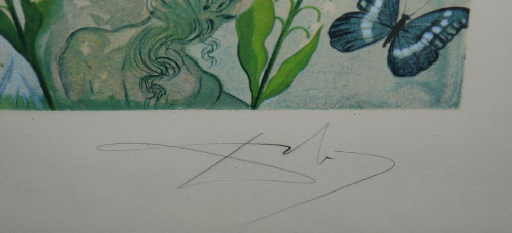 0088-Salvador Dalí, "Le Printemps" und "L'Hiver" aus der Serie "Die vier Jahreszeiten", 2 signierte Farblithographien, gerahmt – Bild 2