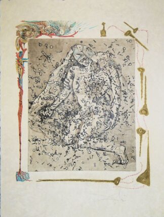 0091-Salvador Dalí, "Pietà", signierte Farblithographie mit Prägung