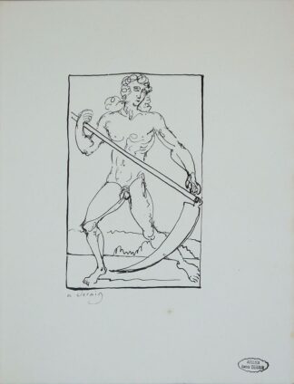 0100-André Derain, Sensenmann, Lithographie, signiert