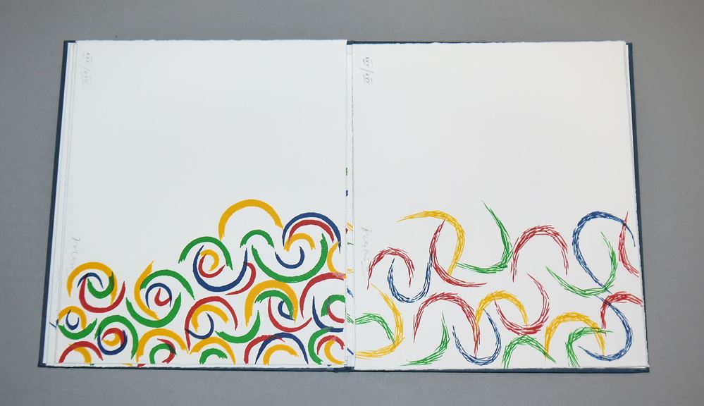 0112-Piero Dorazio, Mappenwerk mit 10 signierten Farblithographien – Bild 4