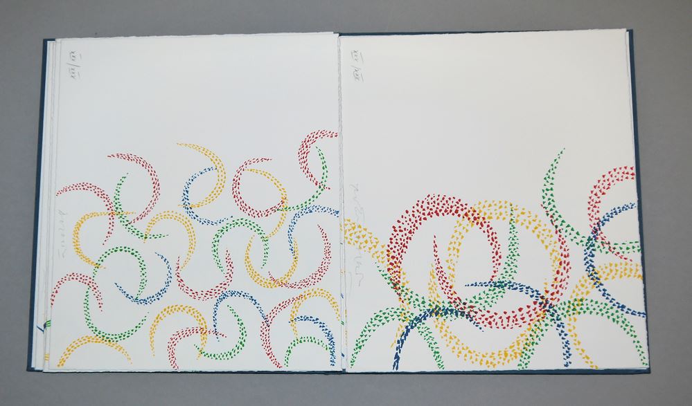 0112-Piero Dorazio, Mappenwerk mit 10 signierten Farblithographien – Bild 5
