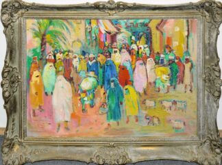 0114-Dorn, 3 expressionistische Ölgemälde der 1950/60er Jahre, alle gerahmt