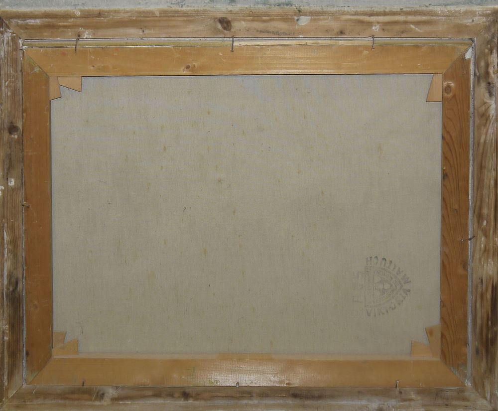 0114-Dorn, 3 expressionistische Ölgemälde der 1950/60er Jahre, alle gerahmt – Bild 6