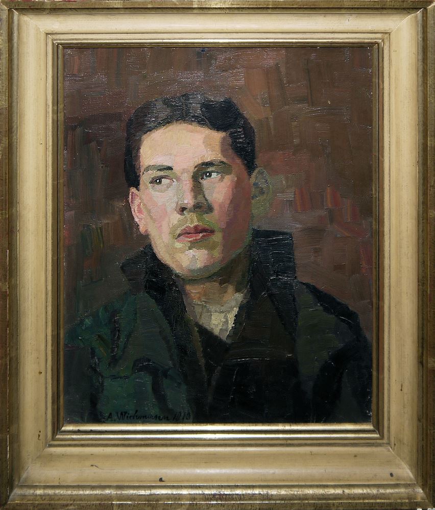 0121-Franz Eltz & A. Wichmann, Porträts junger gutaussehender Männer, zwei Ölgemälde um 1910, beide gerahmt – Bild 4