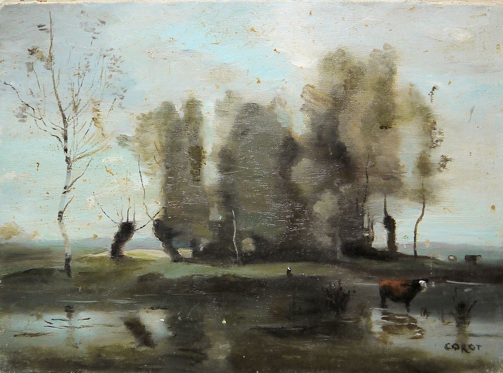 0124-11 meisterhafte Kopien der Klassischen Moderne aus der Ermitage St.Petersburg (Эрмитаж, Санкт-Петербург), 11 Ölgemälde, Nachlass der " Galerie Russia", Mannheim – Bild 13