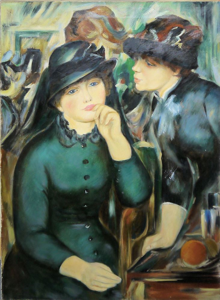 0124-11 meisterhafte Kopien der Klassischen Moderne aus der Ermitage St.Petersburg (Эрмитаж, Санкт-Петербург), 11 Ölgemälde, Nachlass der " Galerie Russia", Mannheim – Bild 3